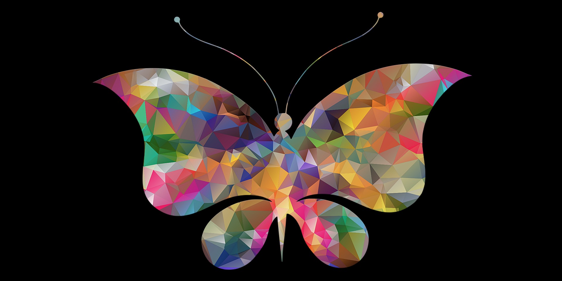 Абстрактное изображение бабочки