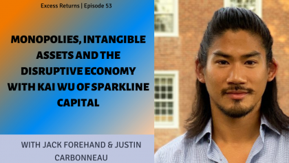 Monopolies, Intangible Assets and the Disruptive Economy with Kai Wu of Sparkline Capital (Ep. 53)