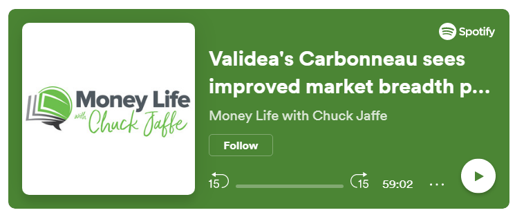 Validea's Justin Carbonneau on Money Life with Chuck Jaffe