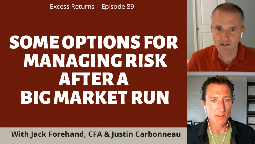 Some Options for Managing Risk After a Big Market Run