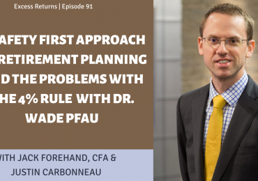 A Safety First Approach to Retirement Planning and the Problems with the 4% Rule with Dr. Wade Pfau