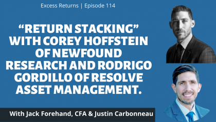 Return Stacking w/ Corey Hoffstein of NewFound Research & Rodrigo Gordillo of ReSolve Asset Management
