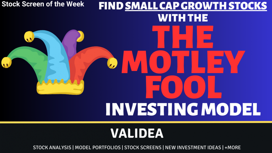 The Motley Fool Small Cap Growth Investor Stock Screen