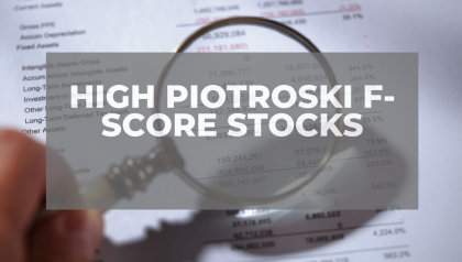 Five High Piotroski F Score Stocks (Without the Price/Book Part)